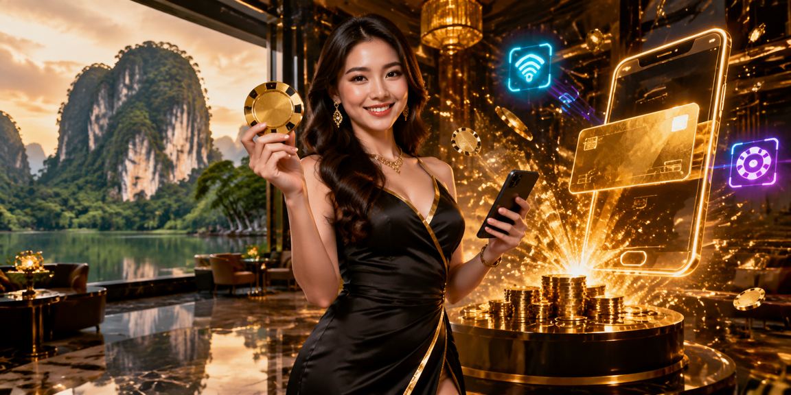 Pemain menggunakan telefon untuk bermain kasino mudah alih di Ipoh Malaysia